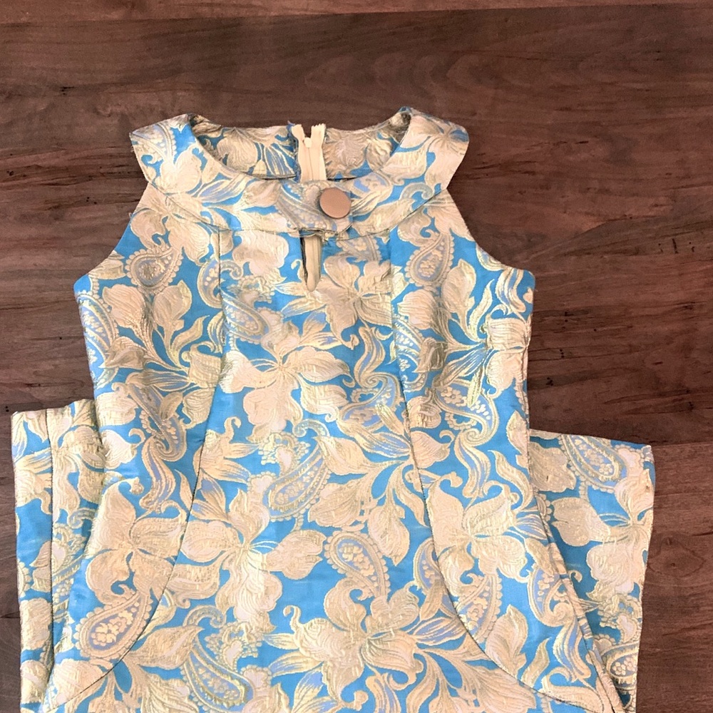 Vintage Embroidered Shift Dress